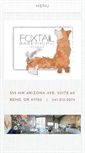 Mobile Screenshot of foxtailbakeshop.com